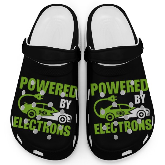 Electric Vehicle Electric Car Powered By Electrons Clogs