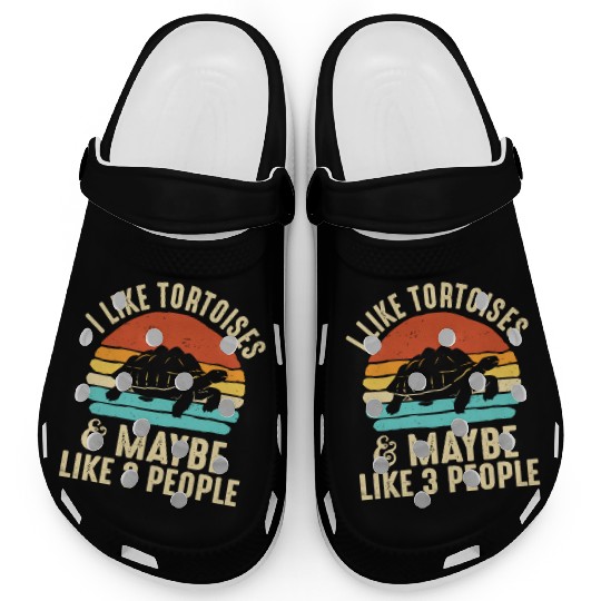 Tortoise Turtle I Like Tortoises And Maybe 3 Clogs