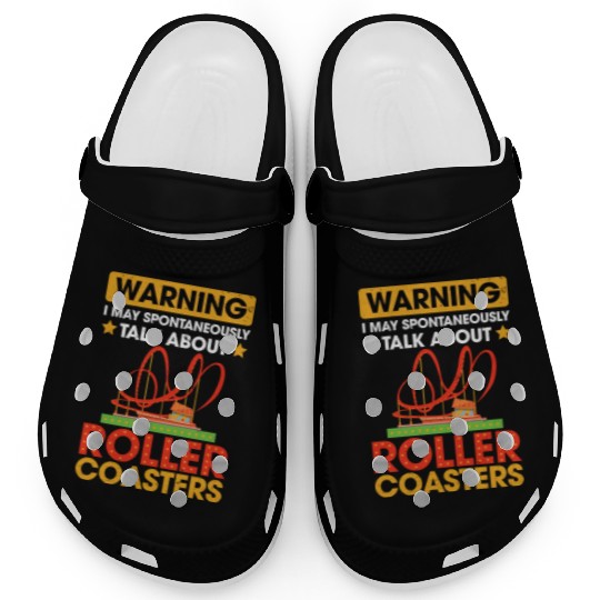Vintage Roller Coaster Roller Coaster Lover Clogs