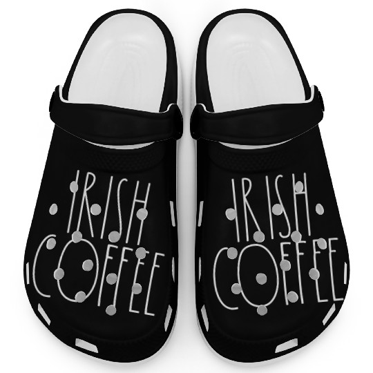 Irish Coffee White Rae Dunn Inspired Minimalist Clogs