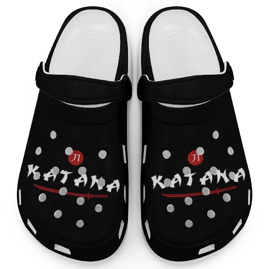 Katana samurai japanese sword kanji Clogs