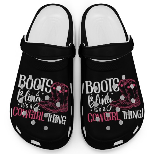 Boots And Bling It's A Cowgirl Thing Clogs