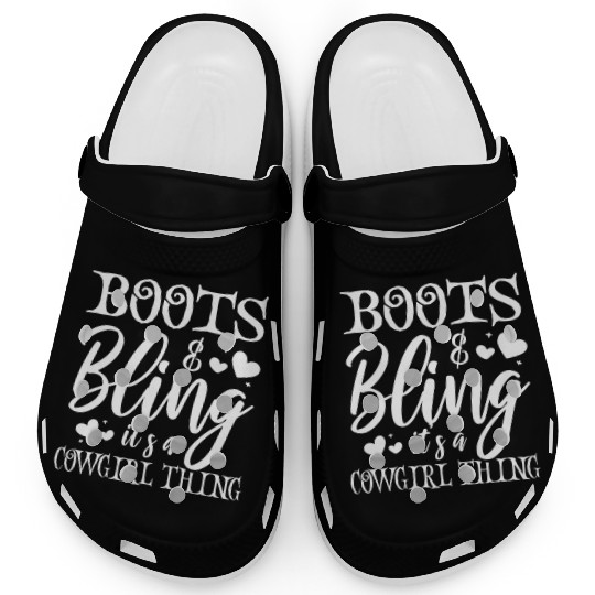 Boots And Bling It's A Cowgirl Thing Clogs