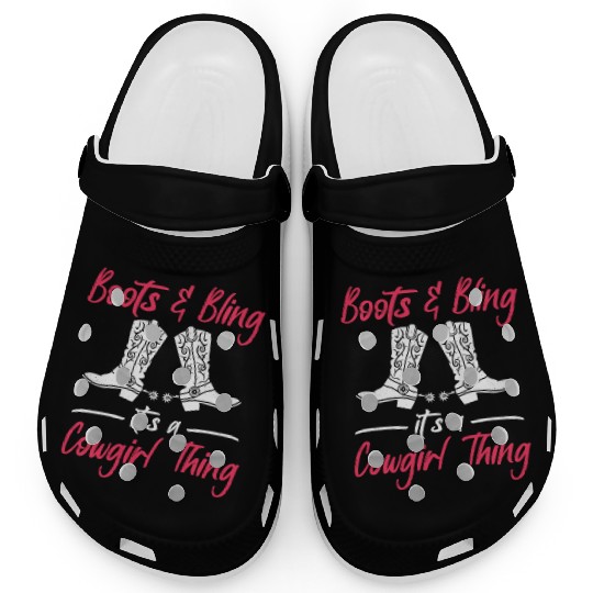 Boots And Bling It's A Cowgirl Thing Clogs