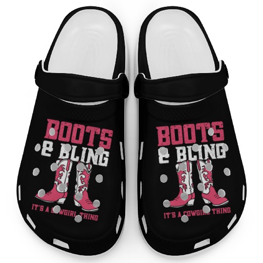 Boots And Bling It's A Cowgirl Thing Clogs