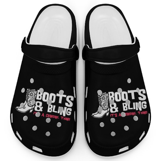 Boots And Bling It's A Cowgirl Thing Clogs