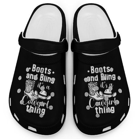 Boots And Bling It's A Cowgirl Thing Clogs