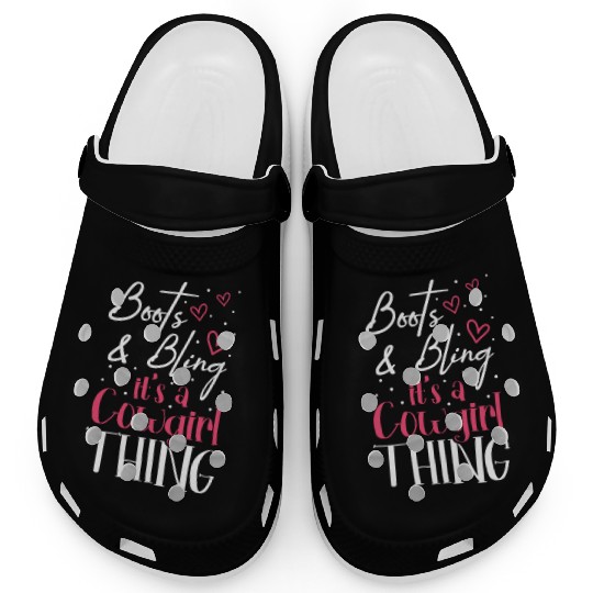 Boots And Bling It's A Cowgirl Thing Clogs