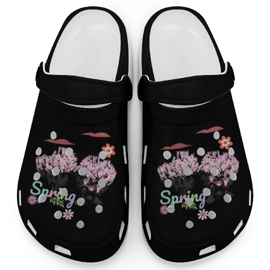 Seasons Greetings for Spring, Happy Spring Graphic Clogs