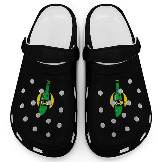 your partner or wife with you - drinking beer Clogs