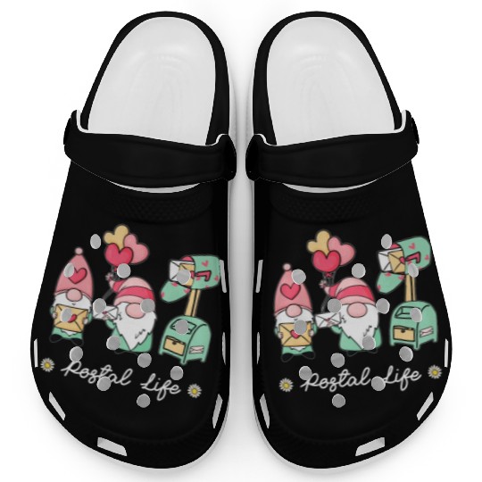 Gnome Postal Worker Life, Mail Carrier Men And Wom Clogs