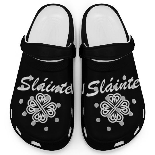 Slainte Shamrock Cheers Salute St. Patrick's Day Clogs