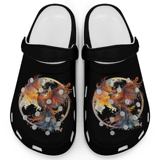 Fire Phoenix Watercolor Clipart Clogs