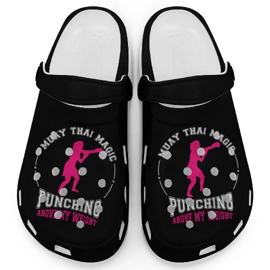 International Women's Day Muay Thai Girl Power Clogs