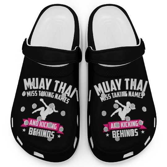 International Women's Day Muay Thai Girl Power Clogs