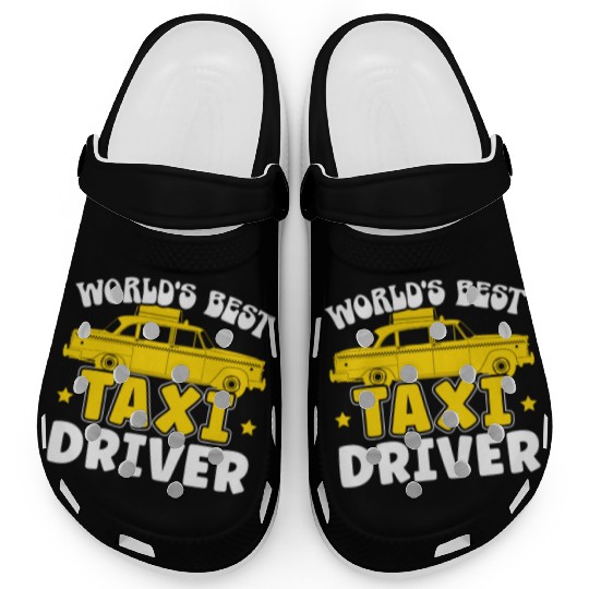 World's Best Taxi Driver Taxicab Cab Driver Cabbie Clogs