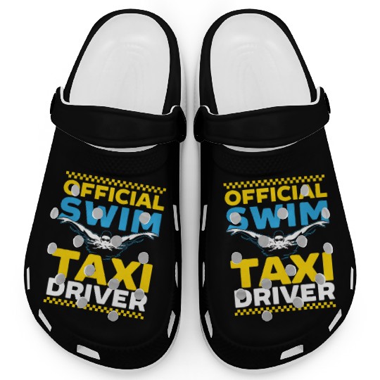 Official Swim Taxi Driver Taxi Taxicab Cab Driver Clogs