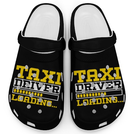Taxi Driver Loading Taxicab Cab Driver Cabbie Clogs