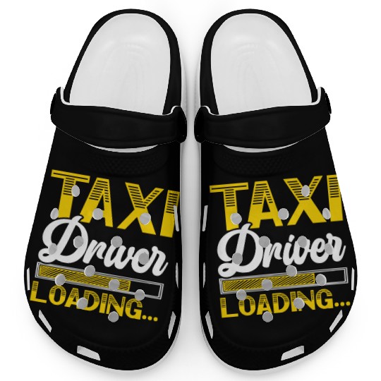Taxi Driver Loading Taxicab Cab Driver Cabbie Clogs