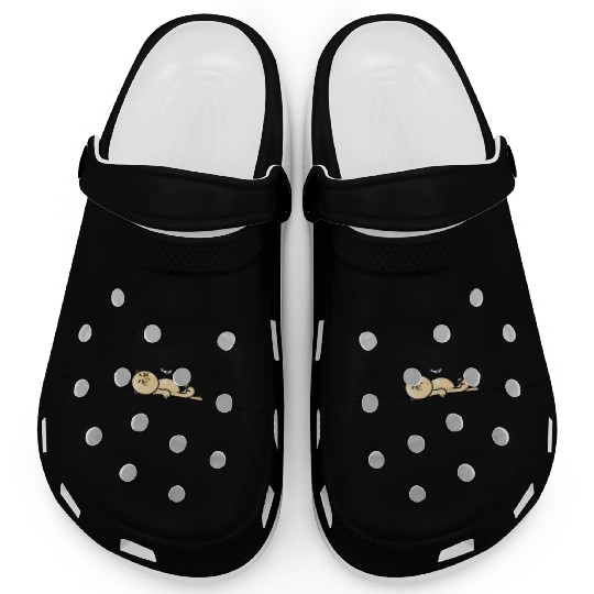 Funny cat with seagull Clogs