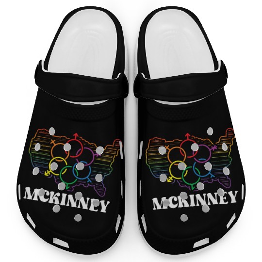McKinney Pride Month Pride Flag LGBT Community LGB Clogs