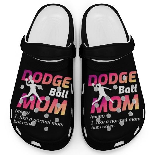 Dodgeball Mom Mothers day Funny Clogs