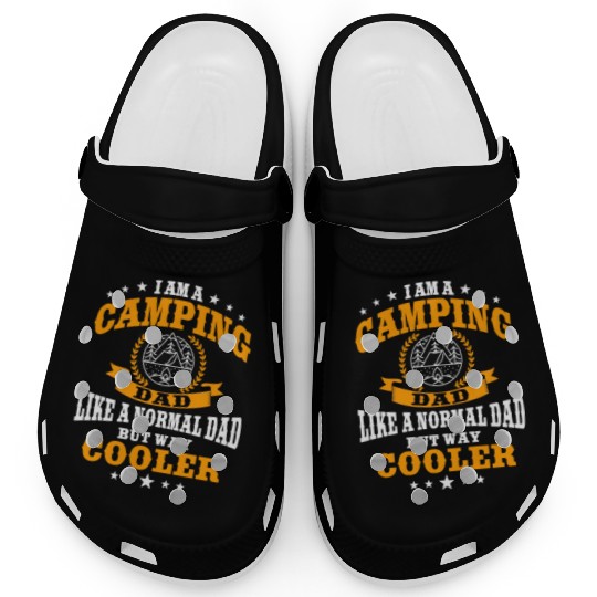 Funny Camping Dad Saying Summer Camp For Men Clogs
