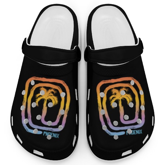 Cool Phoenix Arizonna Palm Tree Souvenir Vacation Clogs