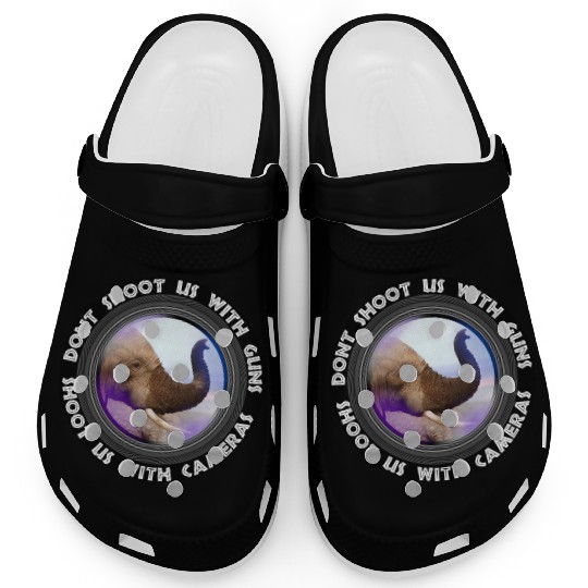 Dont Shoot Us Wildlife Conservation Elephant Scent Clogs