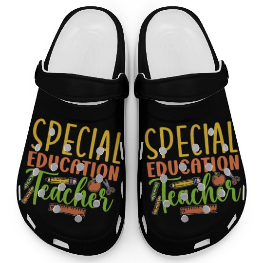 Special Education Teacher Cute Sped Awareness Clogs