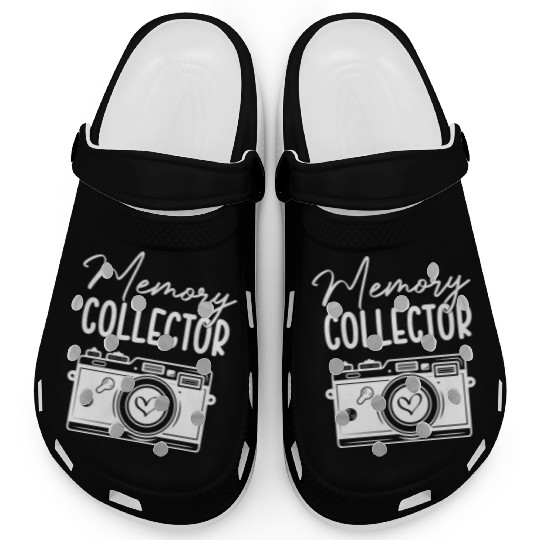 Funny Camera photography quote gift Clogs