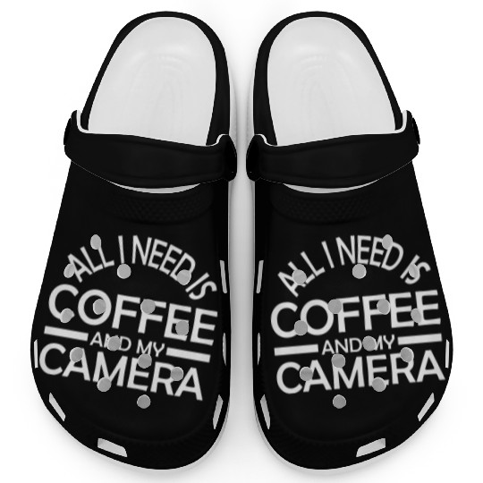Funny Camera photography quote gift Clogs