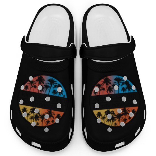 Kiawah Island South Carolina Palm Tree Stylish Clogs