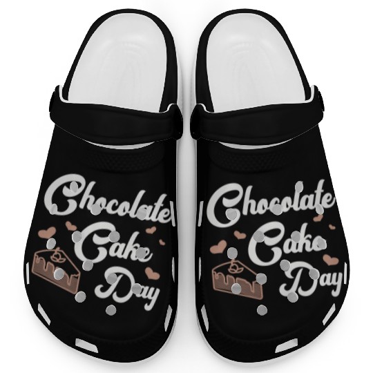 Chocolate Cake Day Dessert Sweet Delicious Fun Clogs