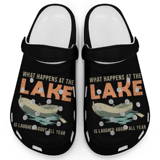 What Happens At The Lake Boat Sailing Boating Clogs