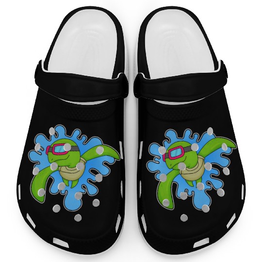 Turtle Swimming Swimming Goggles Clogs