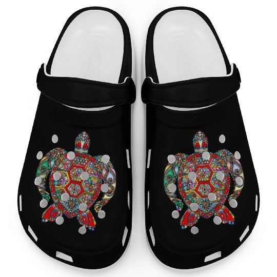 Hawaiian Tie Dye Sea Turtle, Hawaii Gifts for Kids Clogs