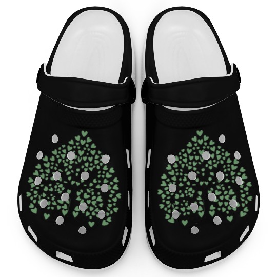 Tree of Life with Hearts Two Color Vector Clogs