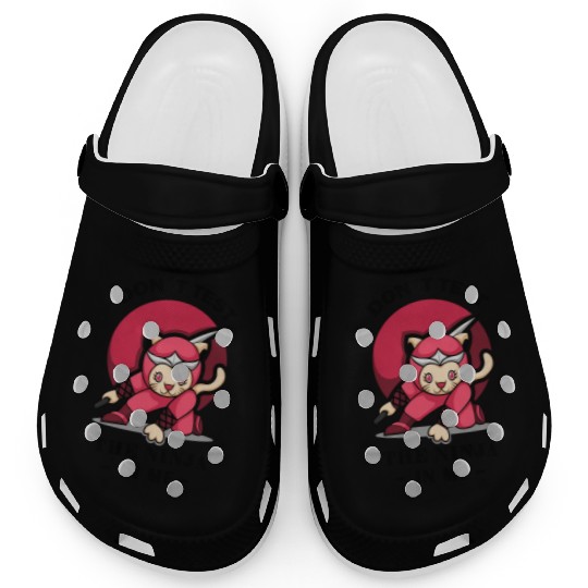 Karate Ninja Cat Kung Fu Clogs