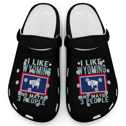 Wyoming Flag US State Clogs