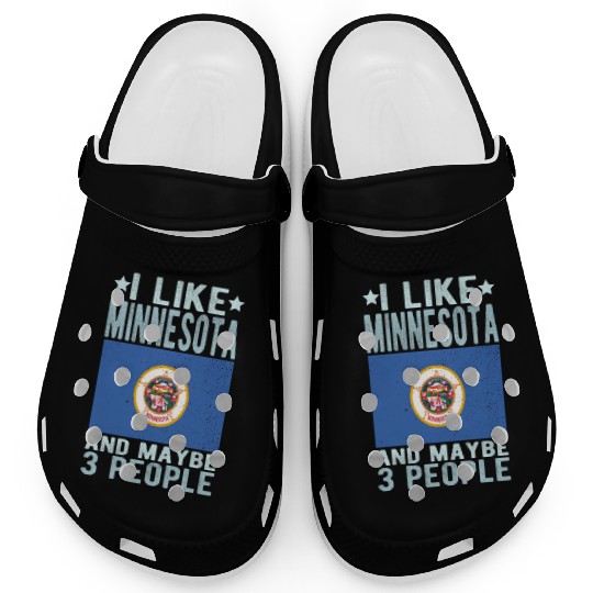 Minnesota Flag US State Clogs