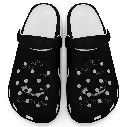 keep calm and carry on Clogs