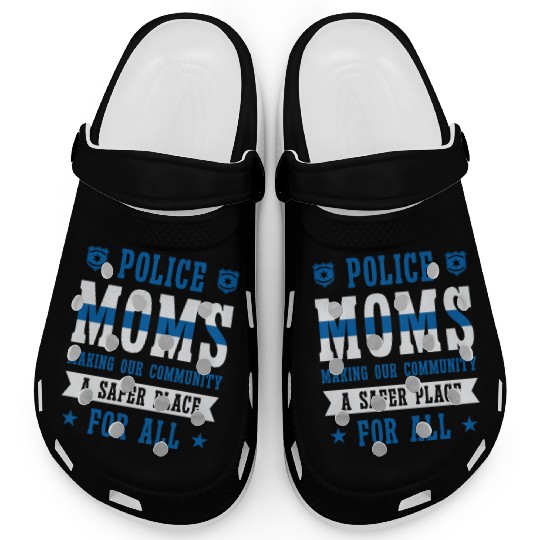 Police Mothers Day Cop Officer Law Enforcement Clogs