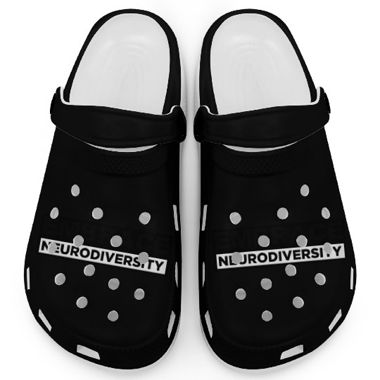 Neurodiversity Embrace ADHD Autism ASD Rainbow Clogs