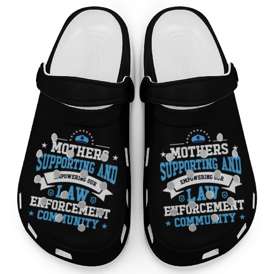 Police Mothers Day Cop Officer Law Enforcement Clogs