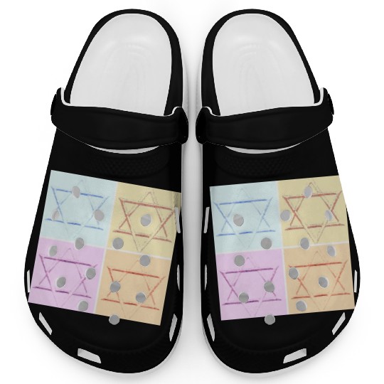 Star of David Design Clogs