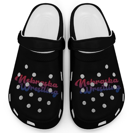 Nebraska Wrestling (USA Colors) Clogs