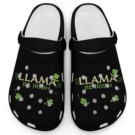 Llama Be Irish - St. Patrick's Day Clogs