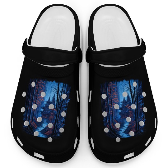 Japanese Temple in a Bamboo Forest Clogs