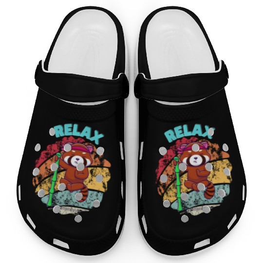 Relax Red Panda Clogs